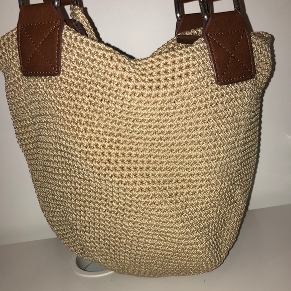 the Sak Tan Woven Shoulder Bag - Picture 2 of 3